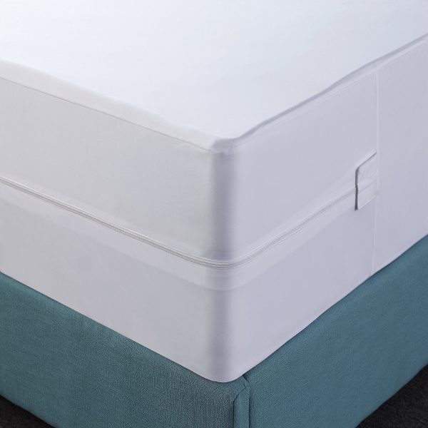thumbnail image 2 of Sweet Home Collection Waterproof Mattress Encasement Zippered Bed Bug Protector Cotton Terry 2 of 4